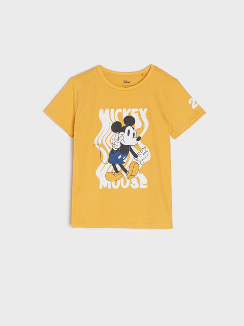 Sinsay Boy's Yellow Mickey Mouse T-Shirt | Sinsay In Lebanon