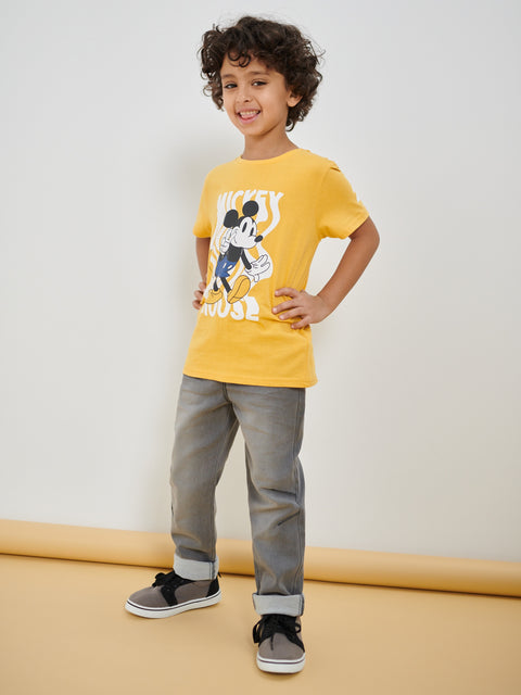 Sinsay Boy's Yellow Mickey Mouse T-Shirt | Sinsay In Lebanon