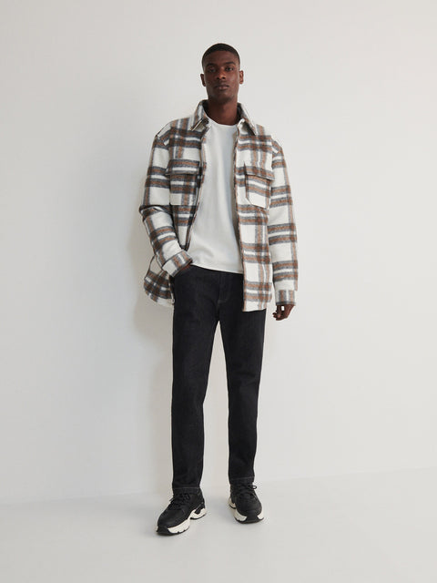 Reserved Men's White Structured Sweater | Reserved In Lebanon