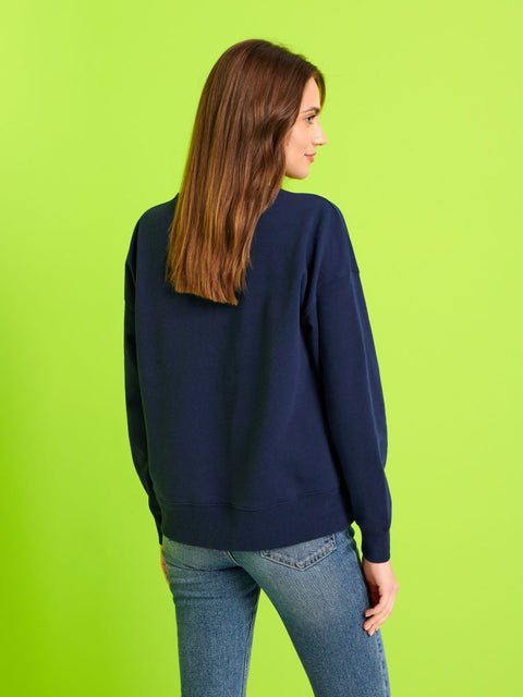 Sinsay Women's Navy Grinch Christmas Sweatshirt | Sinsay In Lebanon