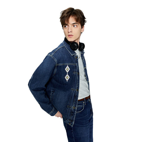 Lee Men's Dark  Blue Denim Jacket  | Lee In Lebanon