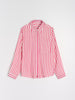 Sinsay Women's White & Pink Printed Viscose Shirt | Sinsay In Lebanon