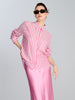 Sinsay Women's White & Pink Printed Viscose Shirt | Sinsay In Lebanon