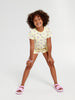 Sinsay Girl's Yellow Floral Short Sleeve T-Shirt | Sinsay In Lebanon