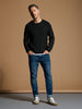 Sinsay Men's Black Marled Crew Neck Sweater | Sinsay in Lebanon
