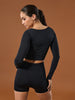 Sinsay Women black crop top AYA