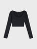 Sinsay Women black crop top AYA