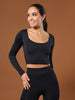 Sinsay Women black crop top AYA