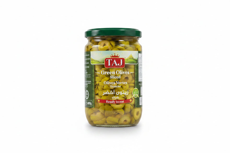 Taj Green Olives Sliced 400g | Taj In Lebanon