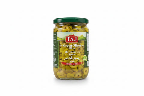 Taj Green Olives Sliced 400g | Taj In Lebanon