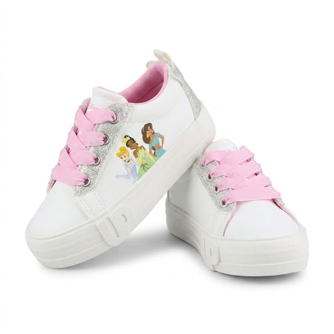 Ground Up Girl's White Princess Low Top Sneaker | Ground Up In Lebanon