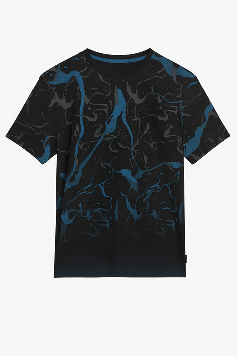 Univibe Boy's Black T-Shirt ABFK366