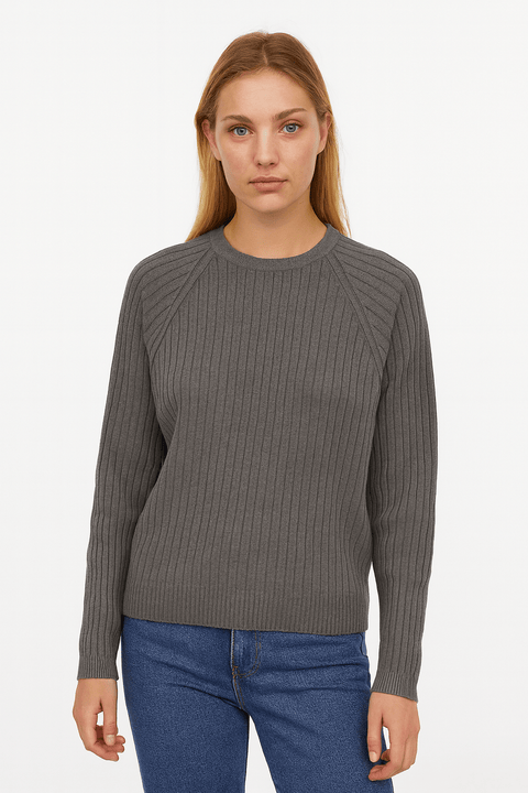 Manguun Women's Dark Grey Tunic Top Blouse | Manguun In Lebanon