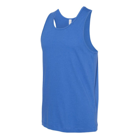 Blue tank top on a white background