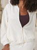 Sinsay Women's White Soft Touch Bomber Jacket | Sinsay In Lebanon