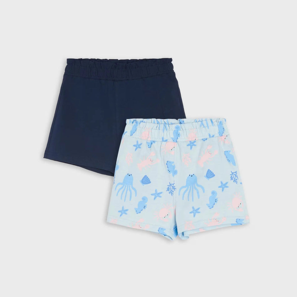 Sinsay Baby Girl's Multicolor Pack Of 2 Shorts