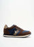 U.S. Polo Assn. Men's Dark Brown & Dark Blue Xirio Sneakers