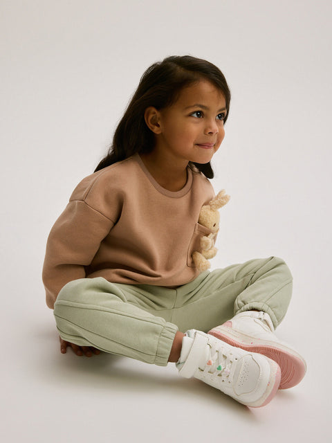 Reserved Girl's White High-Top  Sneakers | Reserved In Lebanon