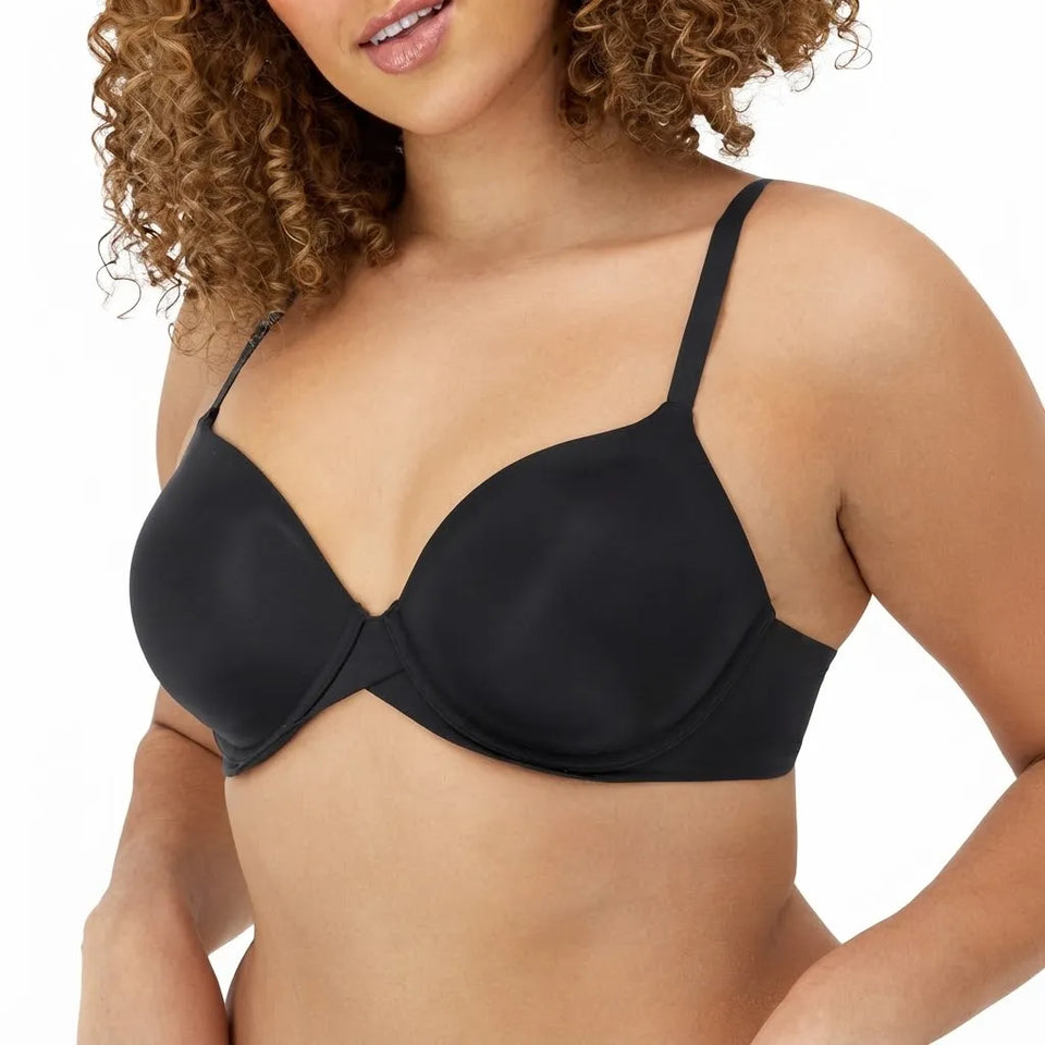 Maidenform Women's Black Fabulous Fit 2.0 Tailored Demi Bra