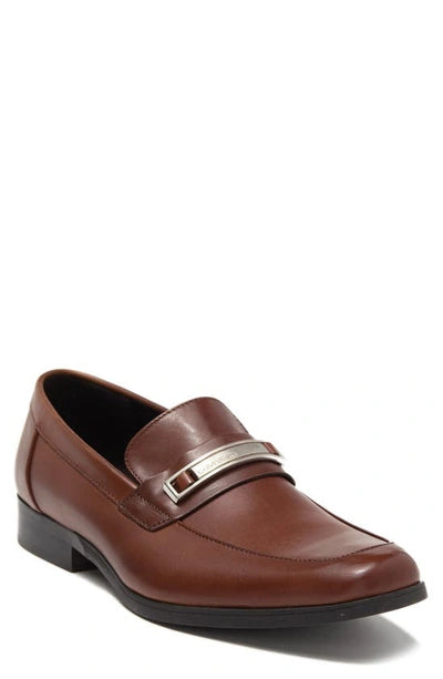 Calvin Klein Men's Brown Leather Bit Loafers | Calvin Klein in Lebanon
