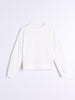 Sinsay Women’s White Pure-Ivory Essential Sweatshirt | Sinsay Lebanon