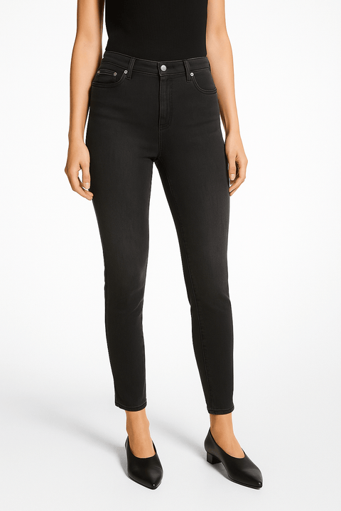 Michael Kors Women's Washed Black Straight Leg Jeans | Michael Kors In Lebanon
