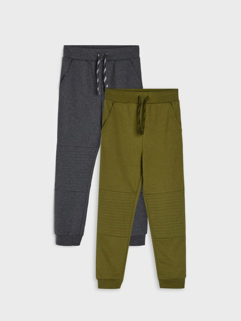 Sinsay Boy's Gray & Olive Green Jogging Sweatpant Set Of 2 |Sinsay In Lebanon