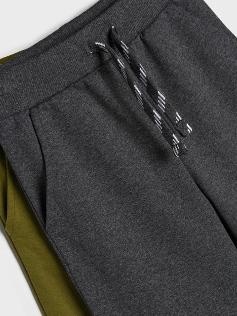 Sinsay Boy's Gray & Olive Green Jogging Sweatpant Set Of 2 |Sinsay In Lebanon