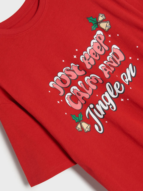 Sinsay Girl's Red Printed T-Shirt | Sinsay In Lebanon