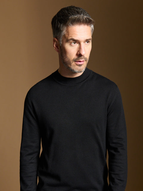 Sinsay Men’s Black Mock-Neck Long-Sleeve Sweater | Sinsay in Lebanon