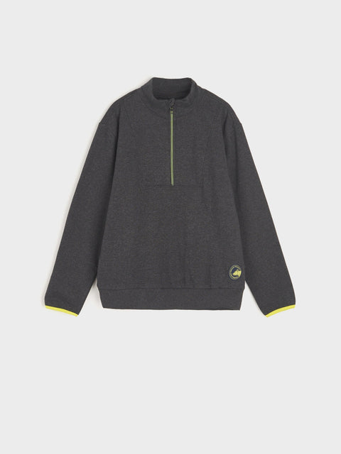Sinsay Boy's Black Half Zip Sport Blouse | Sinsay In Lebanon