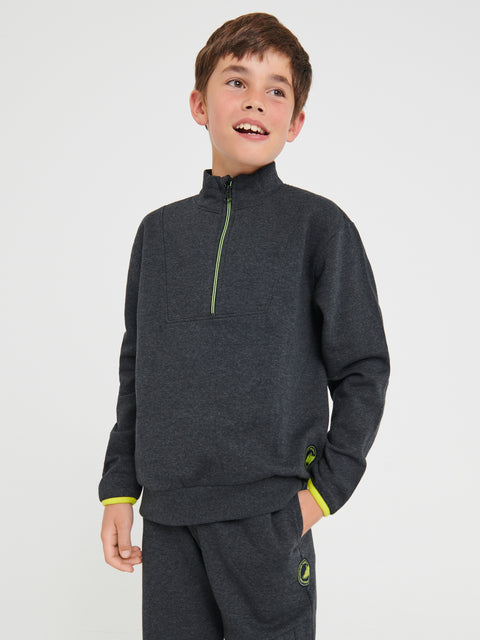 Sinsay Boy's Black Half Zip Sport Blouse | Sinsay In Lebanon