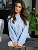 Sinsay Women's Light Blue Graphic Sweatshirt | Sinsay in Lebanon