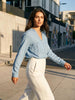 Sinsay Women's Blue Long Sleeve Shirt | Sinsay In Lebanon