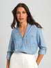 Sinsay Women's Blue Long Sleeve Shirt | Sinsay In Lebanon