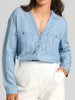 Sinsay Women's Blue Long Sleeve Shirt | Sinsay In Lebanon