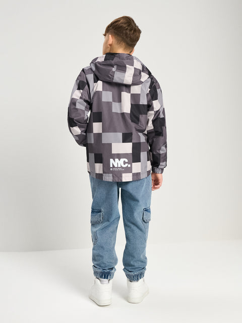 Sinsay Boy's Gray Multi Graphic Hooded Jacket|Sinsay In Lebanon