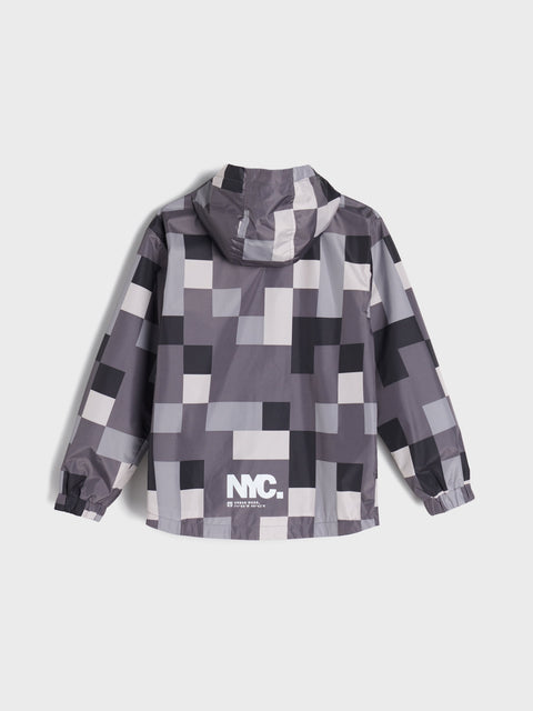Sinsay Boy's Gray Multi Graphic Hooded Jacket|Sinsay In Lebanon