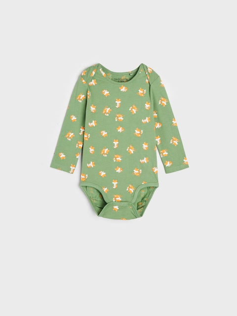 Sinsay Baby Boy's Beige & Green Bodysuit Set Of 2 pcs  |Sinsay In Lebanon