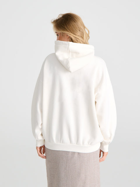 Sinsay Women's Off White Printed Sports Hoodie|Sinsay In Lebanon