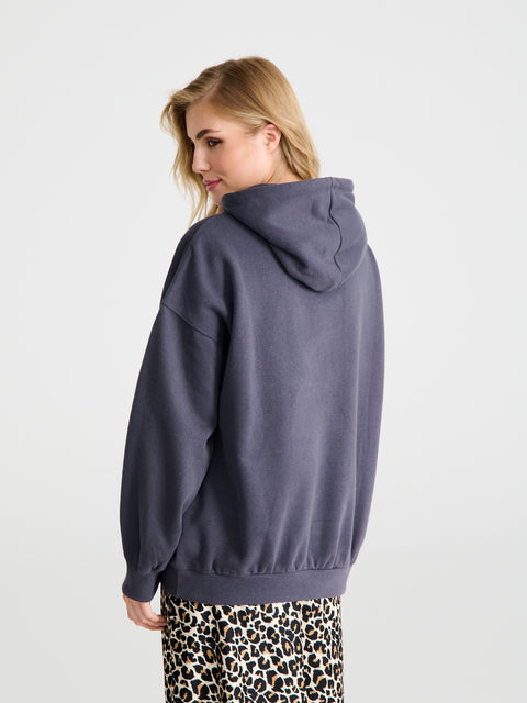 Sinsay Women's Dark Gray Printed Sport Hoodie|Sinsay In Lebanon