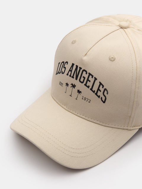 Sinsay Men's Beige Cap Hat With Print | Sinsay In Lebanon
