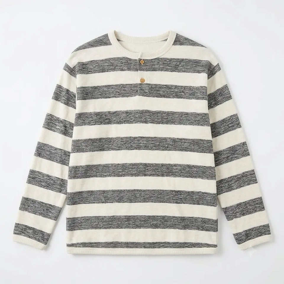 Zara Boy's White & Grey Striped Crewneck Blouse | Zara In Lebanon