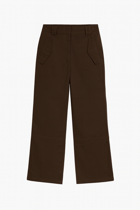 LeGer Women's Dark Brown Wide Leg Pants |LeGer in Lebanon