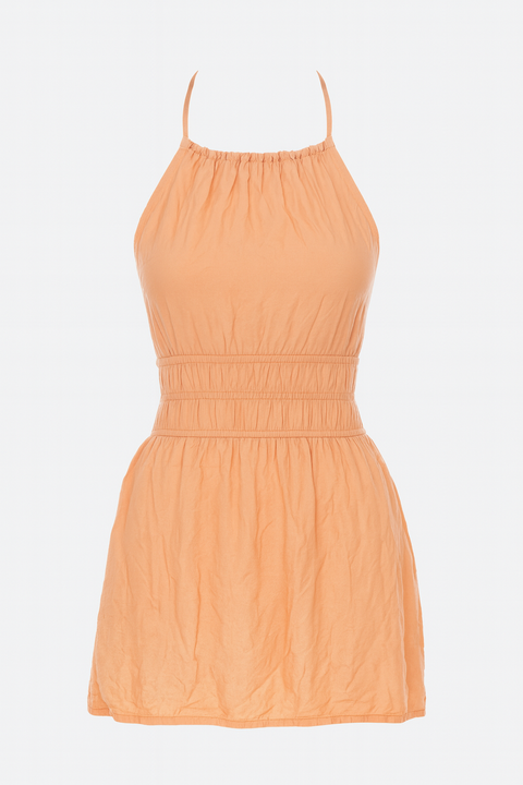 Forever 21 Women's Coral Halter Neckline Mini Dress |Forever 21 In Lebanon
