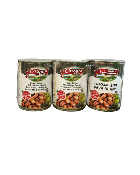 Chtoura Fields Cooked Fava Beans With Cumin 400g*3