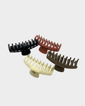 SD Multicolor Set 4pcs Solid Hair Claw