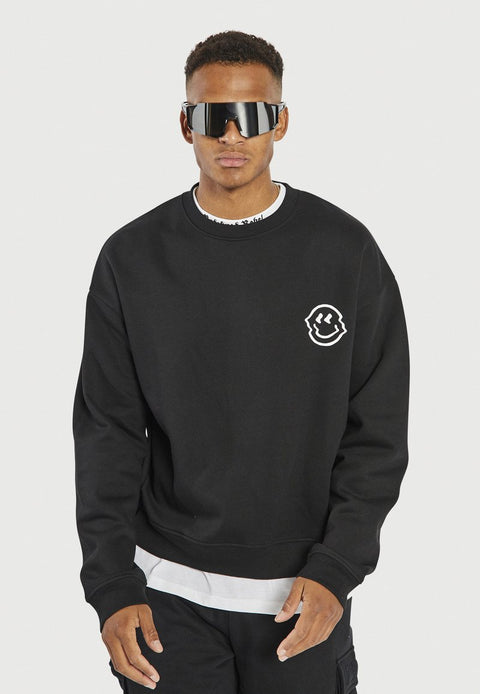 Redefined Rebel Men's Black Vincent Boxy Fit Sweatshirt | Redefined Rebel In Lebanon
