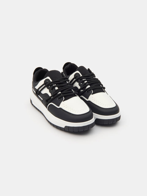 Sinsay Men's Black/White Sneakers with Reflective Element | Sinsay In Lebanon