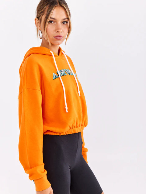 Forever 21 Air Walk Women's Orange Hoodie | Forever 21 In Lebanon